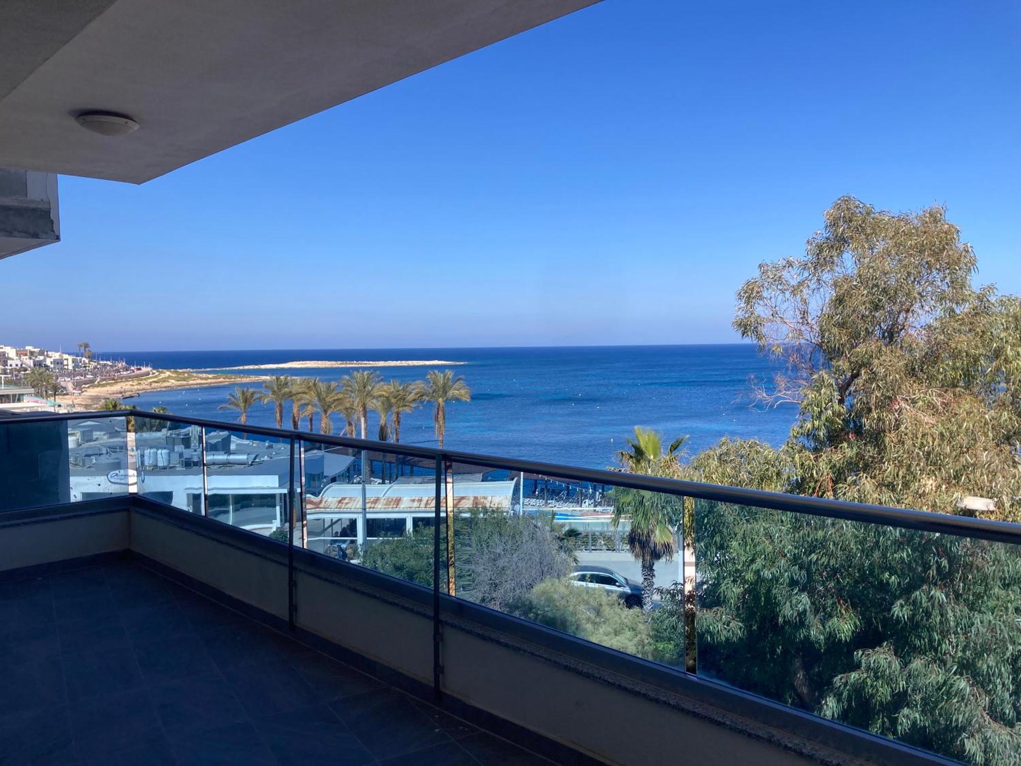 Sunrise Bay Apartments - Frontline Sea Views San Pawl il-Baħar Eksteriør bilde